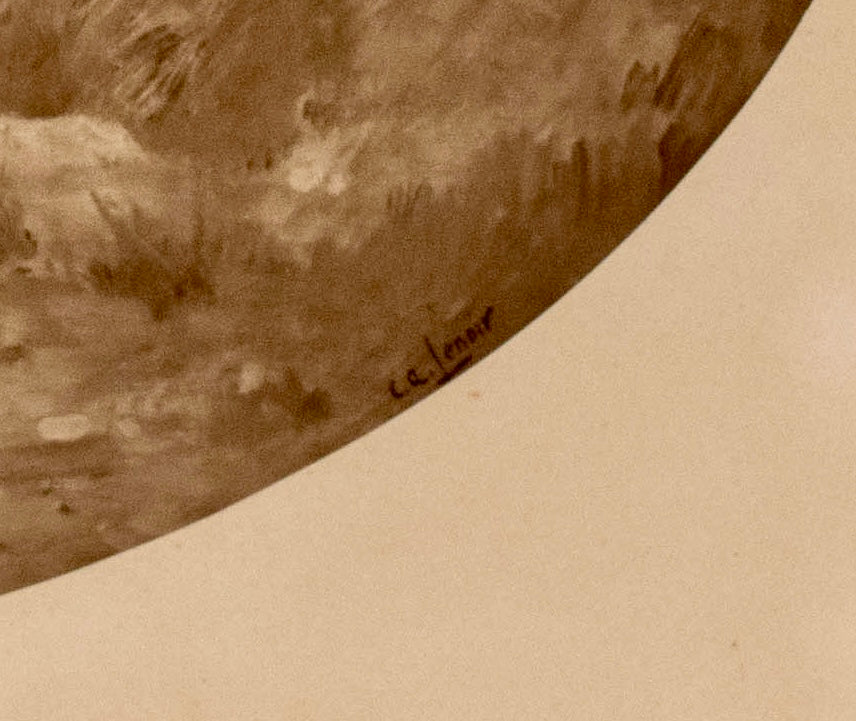 Lenoir, Charles Amable (c. 1860-1926), nach, Chromolithographie des Orig.-Gemäldes „The Bather“ / „La Baigneuse“, 1920er Jahre