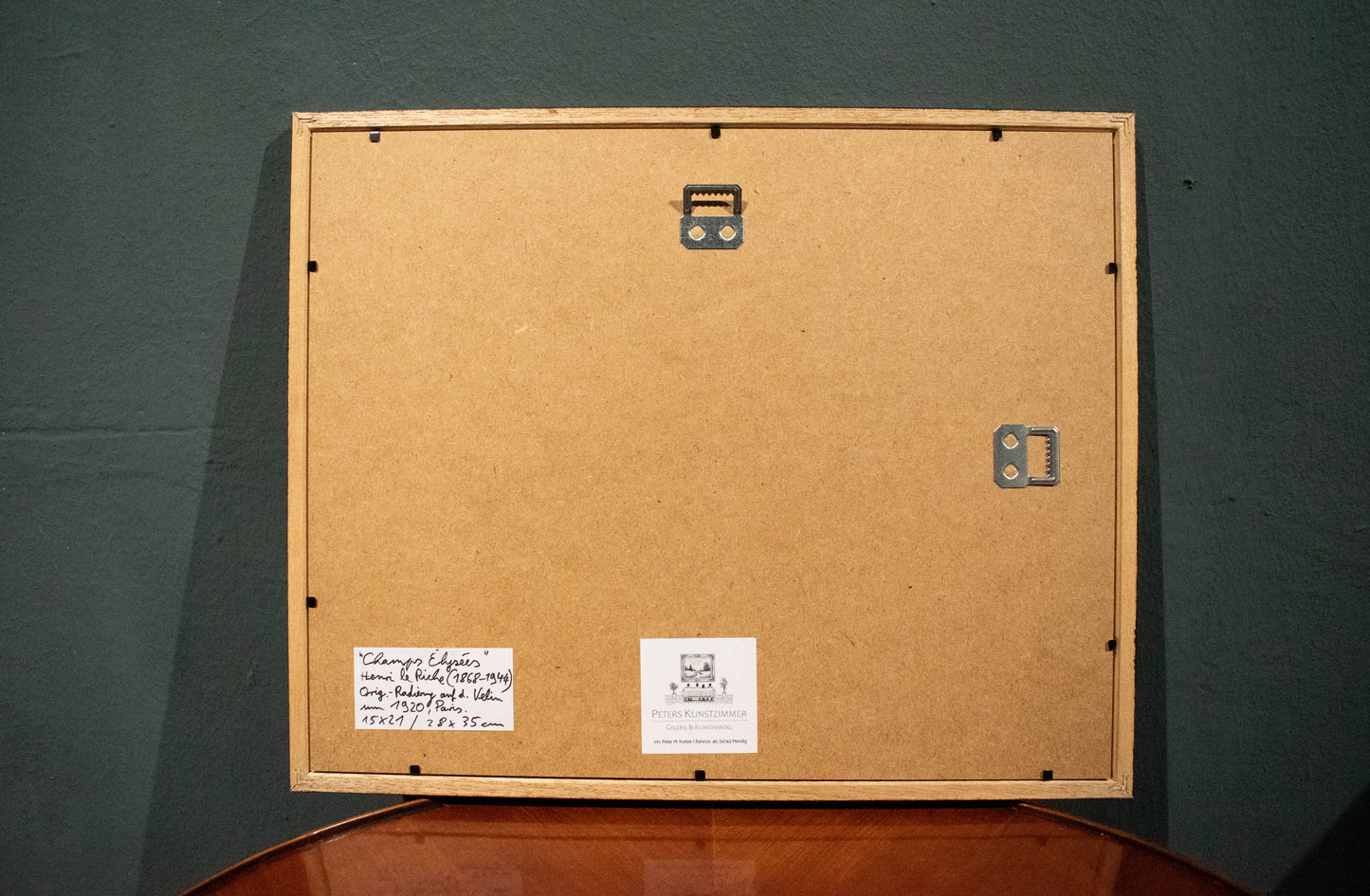 Orig.-Radierung von Henri Le Riche (1868-1944) Champs Élysées, um 1920