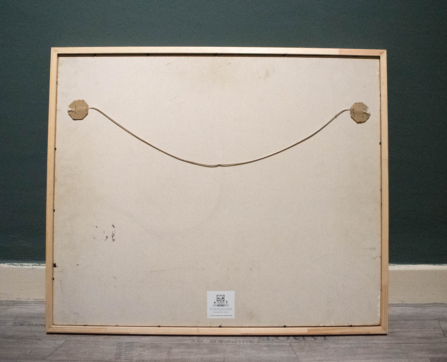 „Wintertag“ - Herrliches Aquarell in violett, blau und orange, Künstler des 20. Jahrhunderts