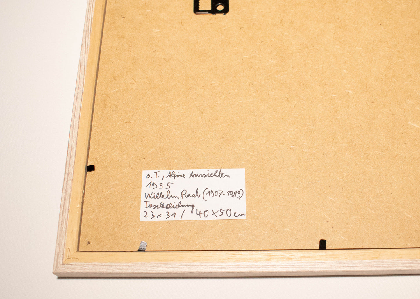 Alpine Landschaft Österreich, 1955, Tuschezeichnung von Wilhelm Raab (1907-1989)