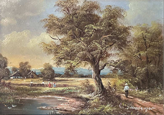 Orig.-Gemälde v. Fritz Zschiesche (1926-2012) aka I. Neuberger - Sommerlandschaft