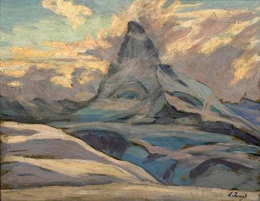 Matterhorn Orig.-Gemälde von Elfriede Jungk (1889-1955)