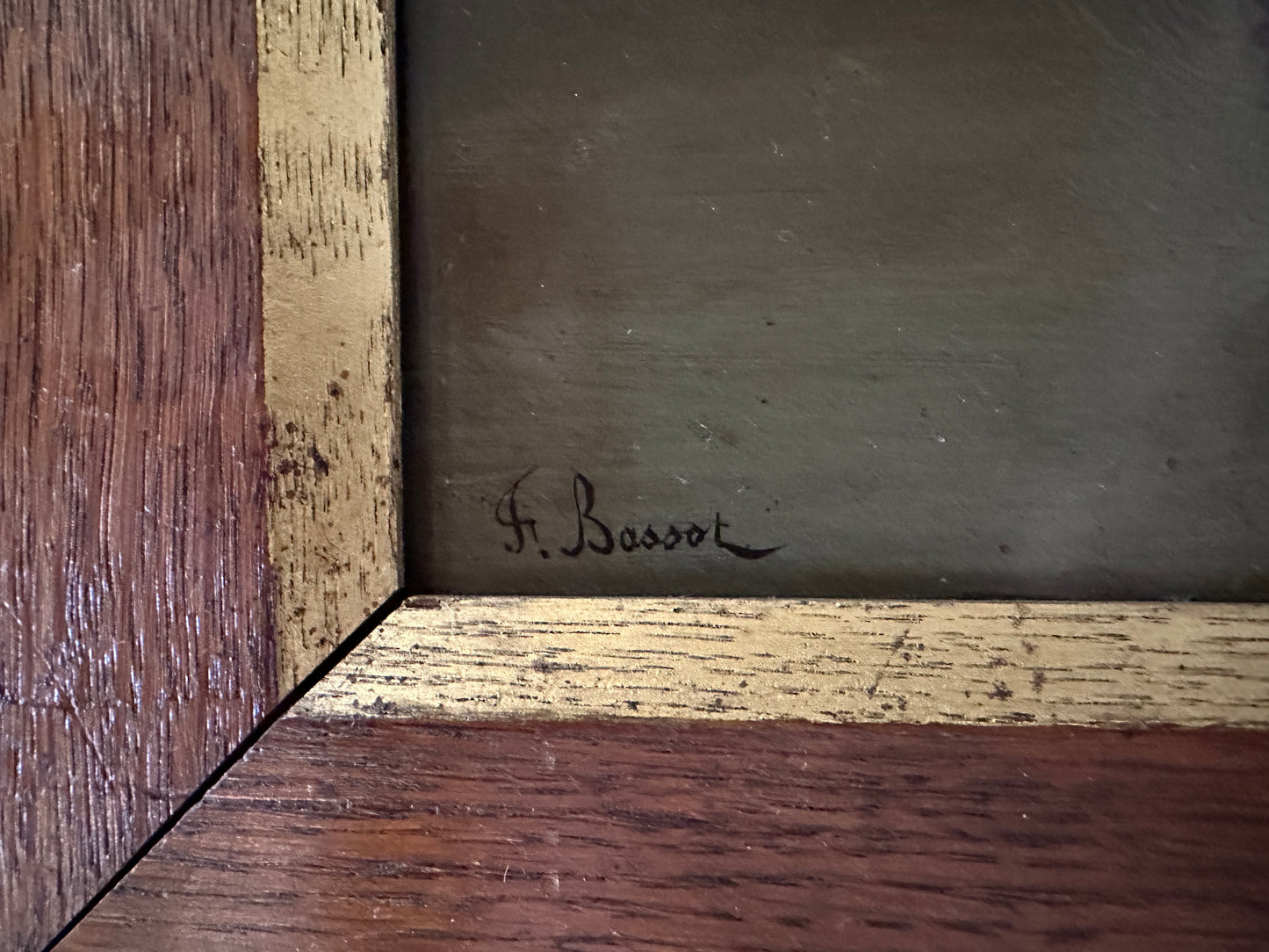 Stillleben FERDINAND BASSOT (1843-1900) Paris, Frisch gepflückte Kirschen im Flechtkorb, Ölfarbe auf Holztafel, in Echtholz gerahmt