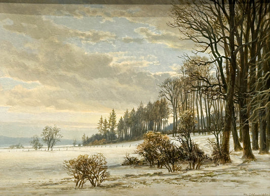 Winterlandschaft, von Klemens Siebeneichler (1921-2002)