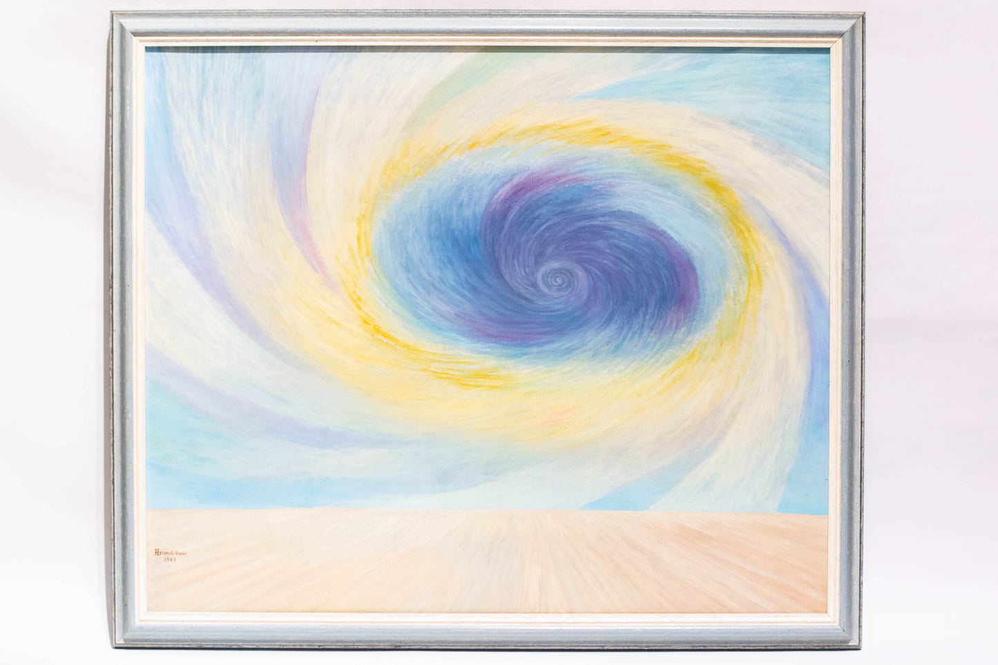 Original-Ölgemälde „Sturm“ von Fred Bandekow (1934-2016), 1987 Nordfriesland