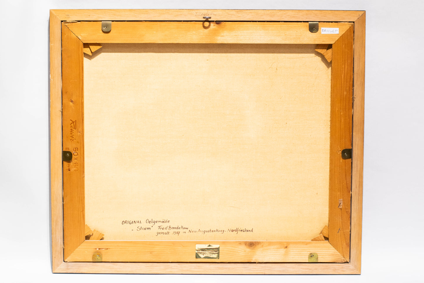 Original-Ölgemälde „Sturm“ von Fred Bandekow (1934-2016), 1987 Nordfriesland