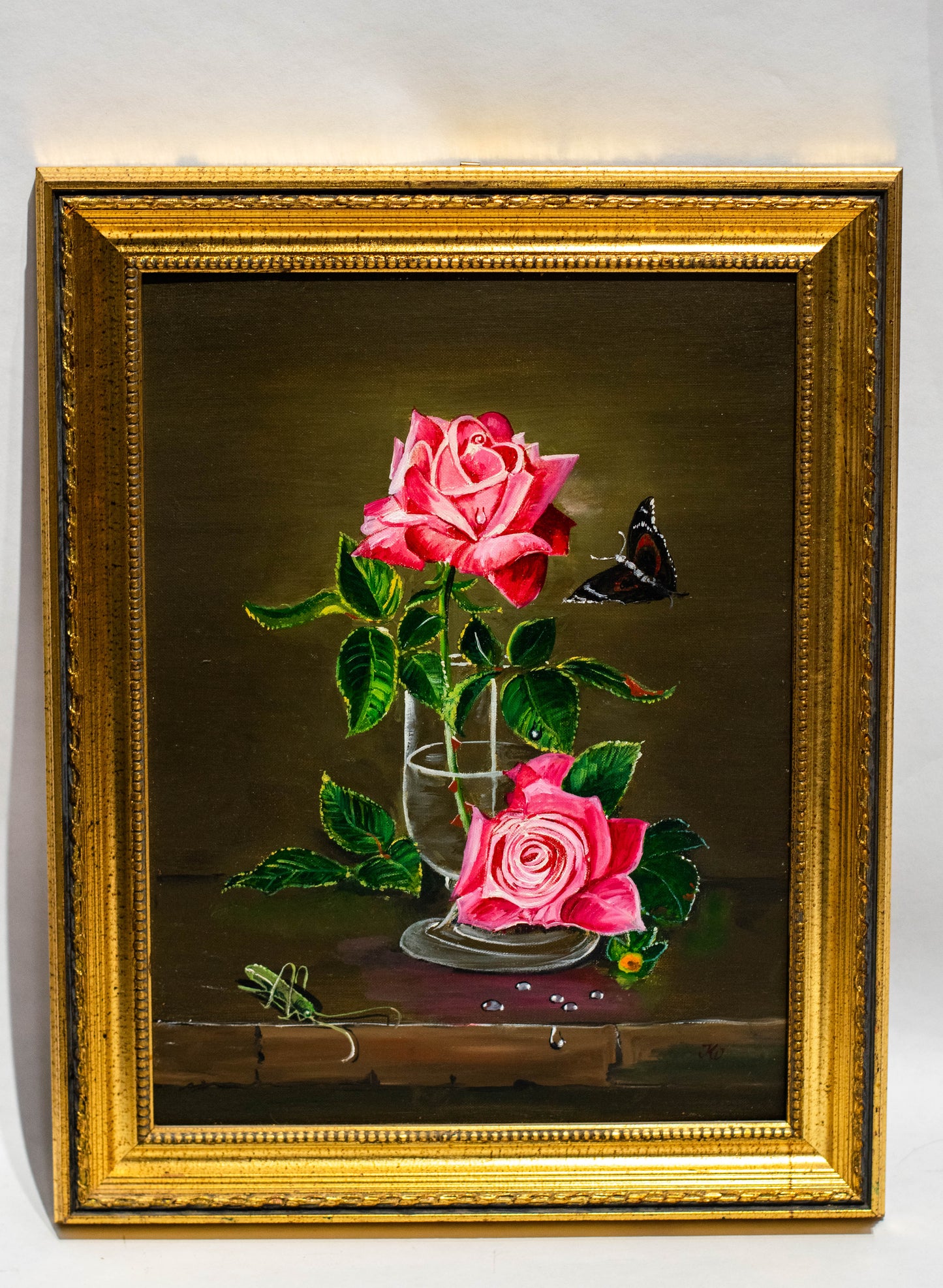 Orig.-Gemälde des Mendiger Kunstmalers, Grafikers und Bildhauers Kurt Wicha (*1940).