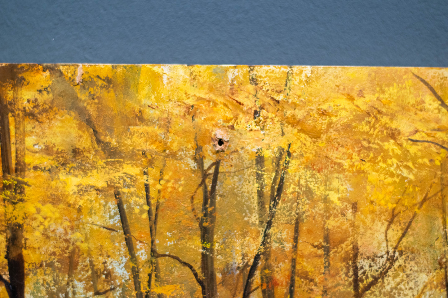 **Original-Gemälde v. Christiane Vleugels (*1963 Antwerpen), Waldtiere im Herbst**