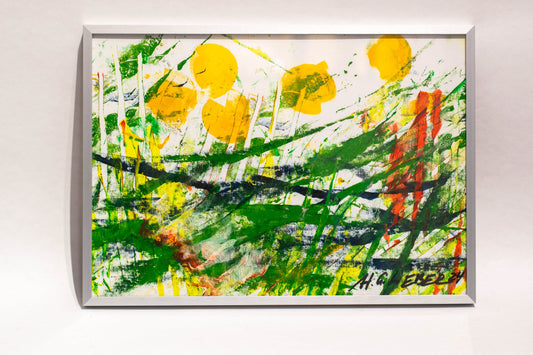 Blick in den Garten II / Frühling 2024, Hans Günter Weber (*1956) Mendig