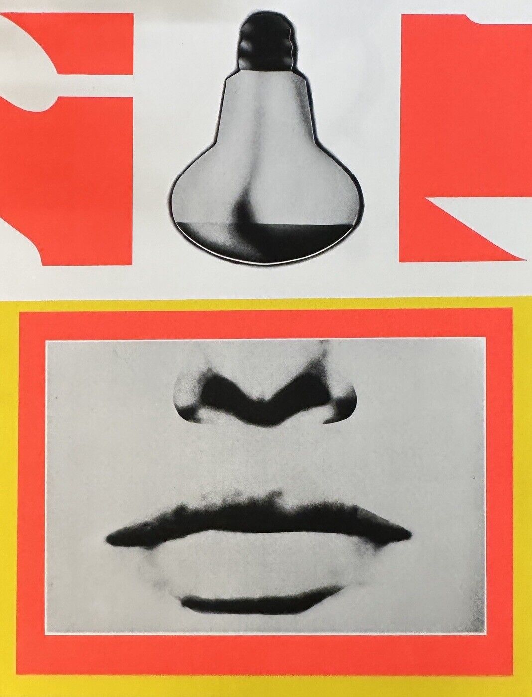 Serigrafie von Peter Klasen (*1935) Collage Pop Art Narrat. Figuration 1969